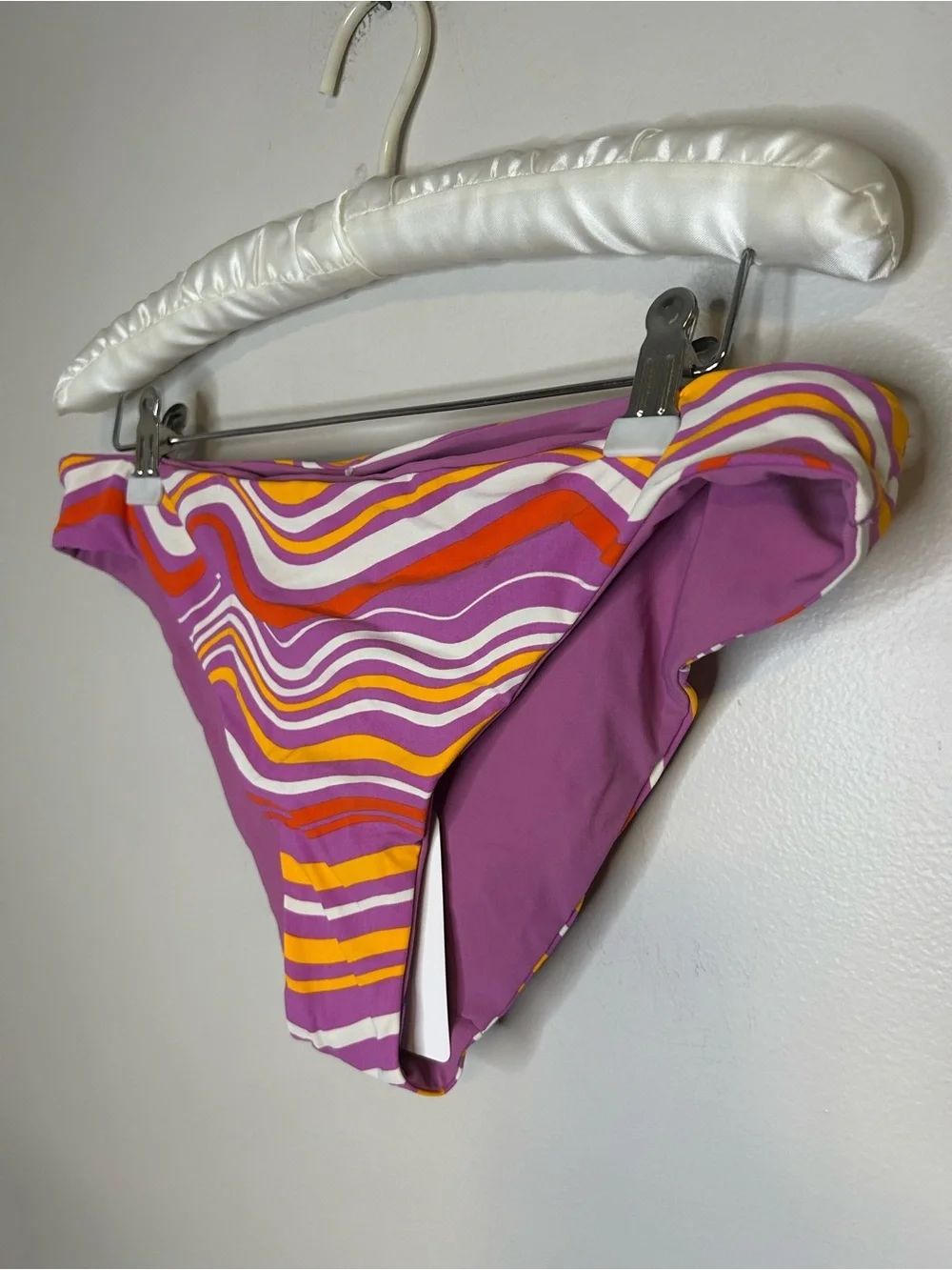 NWT Passionata by Chantelle Reversible Bikini Bottoms Lilac Wave M FR 42